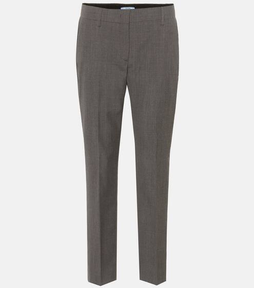 Cropped wool trousers | Prada