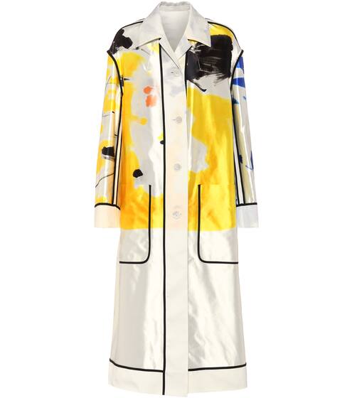 معطف من القطن و الحرير بطبعات | Dries Van Noten