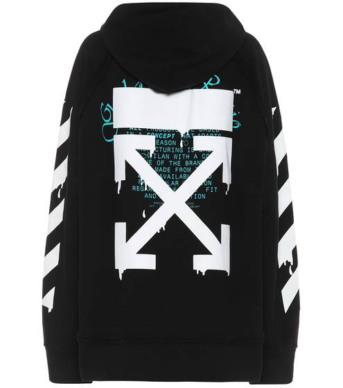 Logo cotton hoodie | Off-White