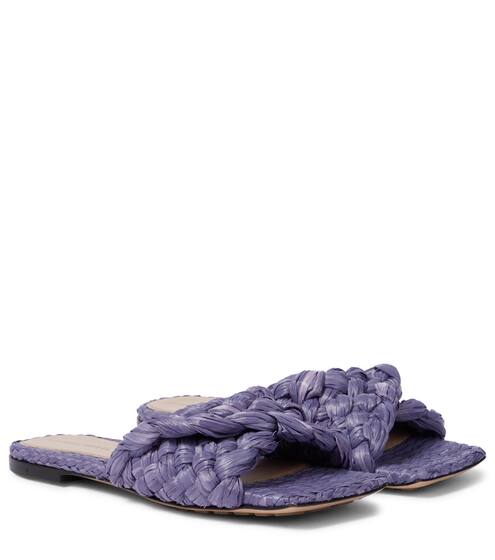 Stretch raffia sandals | Bottega Veneta