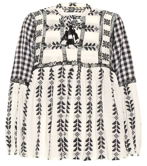 Embroidered cotton top | Dodo Bar Or