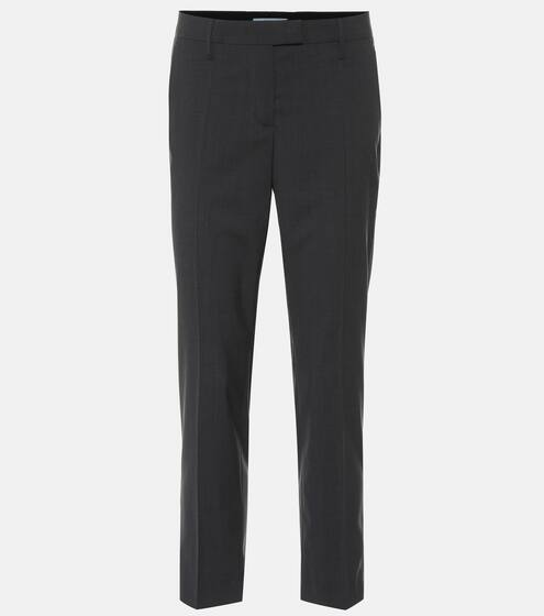 Cropped wool pants | Prada