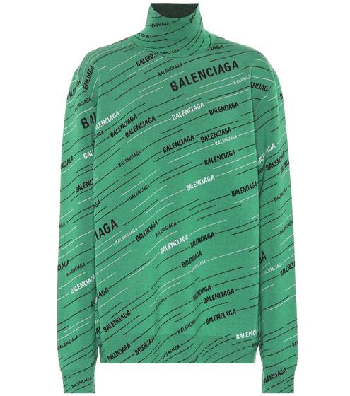Printed wool-blend sweater | Balenciaga