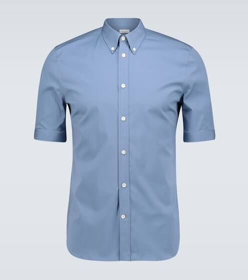 American collar short-sleeved shirt | Alexander McQueen