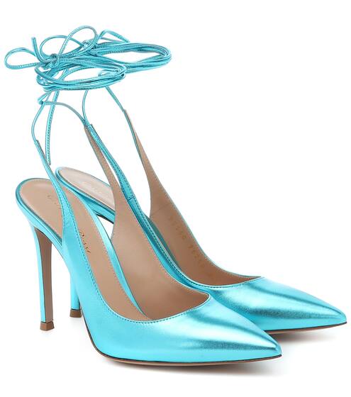 Pumps Irene 105 aus Metallic-Leder | Gianvito Rossi