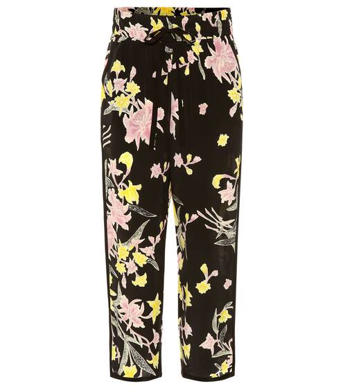 Lulu cropped silk pants | Diane von Furstenberg