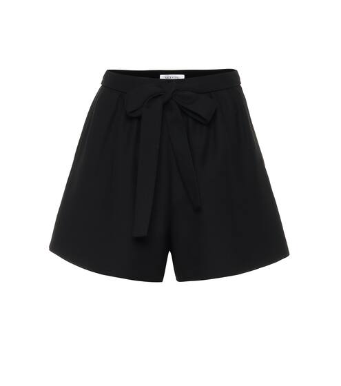 Wool and silk crêpe shorts | Valentino