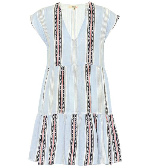 Riban striped cotton-blend minidress | Lemlem