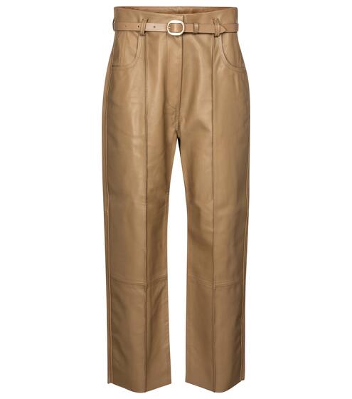 Pollis B belted high-rise leather pants | Petar Petrov