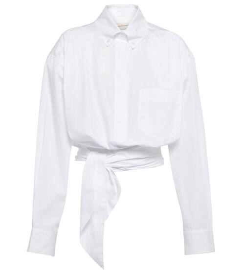 Cotton poplin wrap top | Alexandre Vauthier
