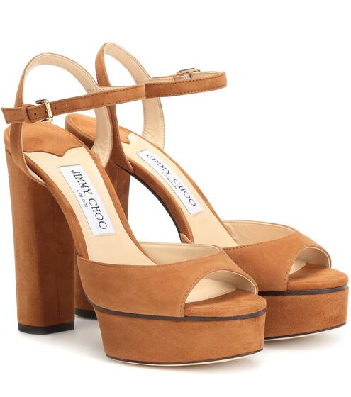 Sandali Peachy in suede 125 | Jimmy Choo