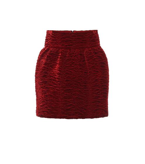 Velvet miniskirt | Saint Laurent