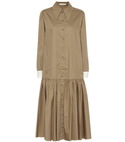 Tech cotton-poplin shirt dress | Tibi