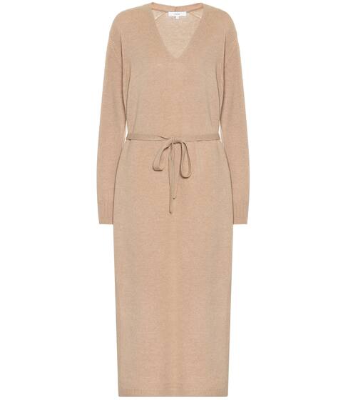 Belted wool-blend dress | Vince