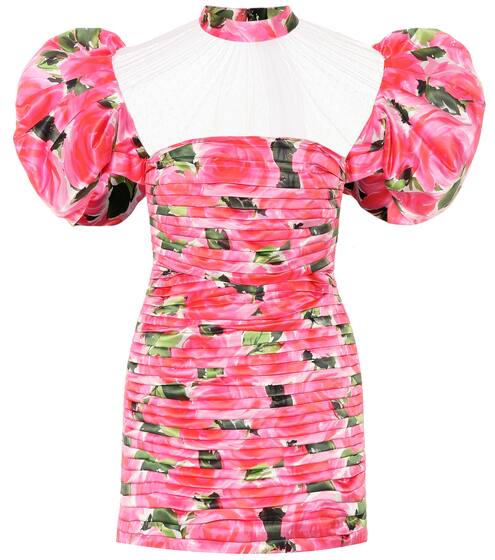 Floral duchess-satin minidress | Richard Quinn