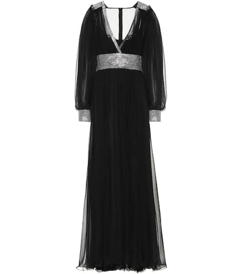 Embellished silk-chiffon gown | Dolce & Gabbana