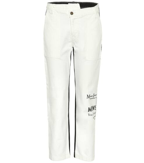 Logo-printed straight jeans | Monse