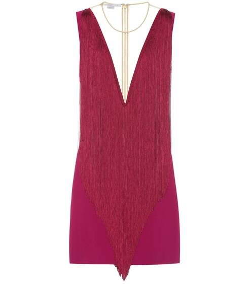 Fringe crêpe minidress | Stella McCartney