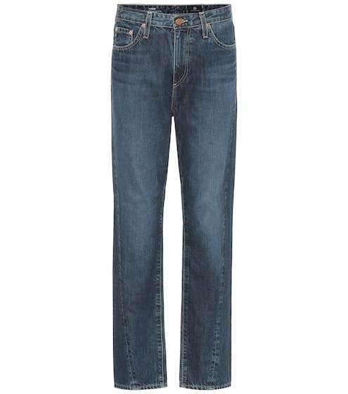 The Phoebe high-rise straight jeans | AG Jeans