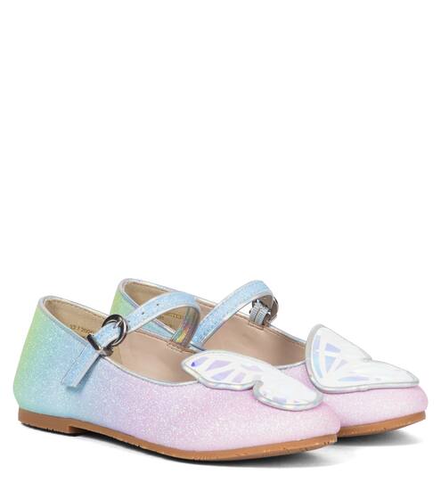 Butterfly glitter ballet flats | Sophia Webster Mini