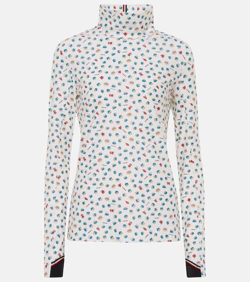 3 Moncler Grenoble x Naj-Oleari printed turtleneck ski top | Moncler Genius