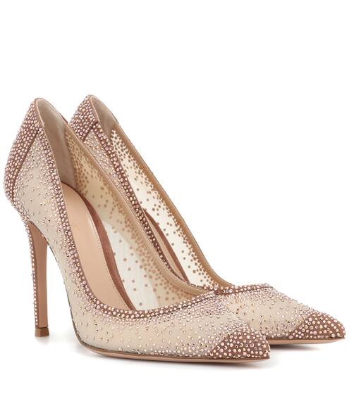 Rania crystal-embellished pumps | Gianvito Rossi