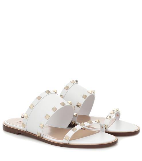 Valentino Garavani Rockstud leather sandals | Valentino
