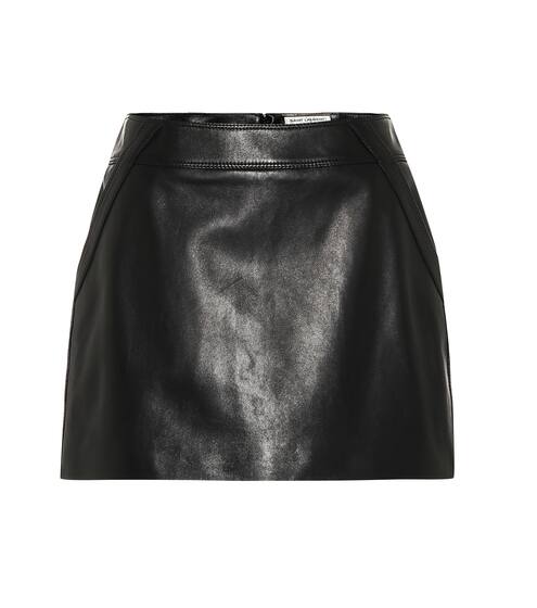 Leather miniskirt | Saint Laurent
