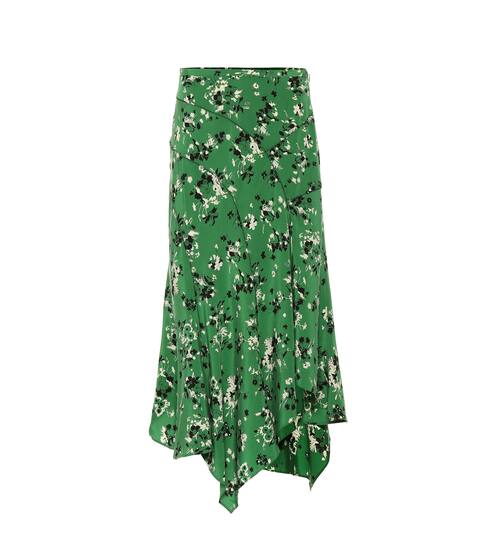 Mac silk-blend midi skirt | Veronica Beard