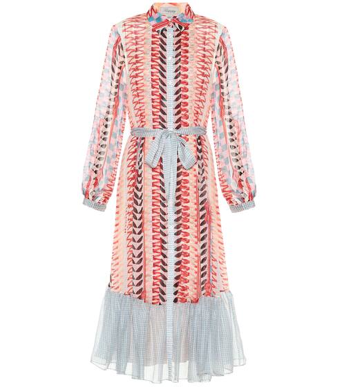 Sweet Pea printed silk midi dress | Temperley London