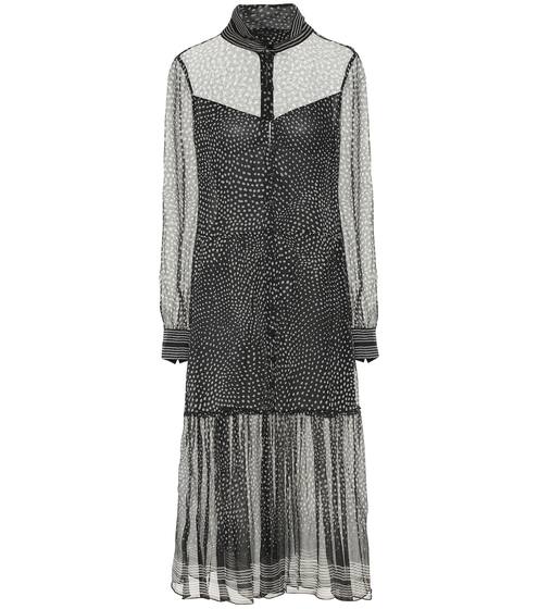 Libby dotted silk-chiffon midi dress | Rag & Bone