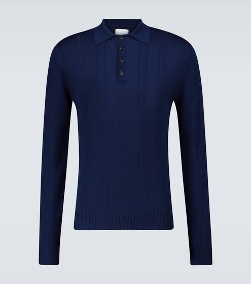قميص بولو من الصوف بأكمام طويلة | King and Tuckfield