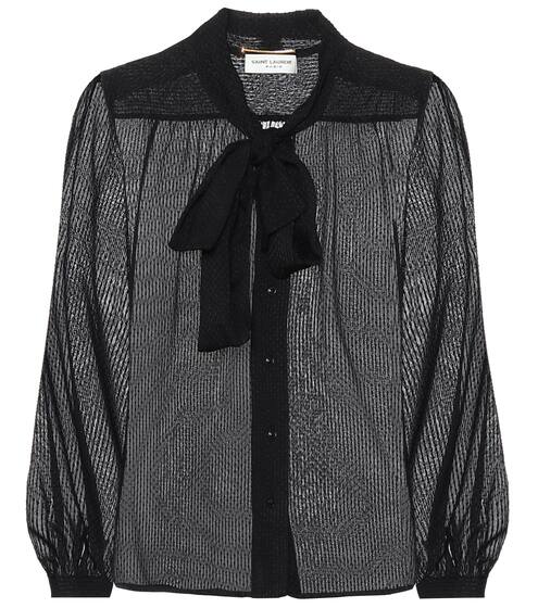 Silk-blend blouse | Saint Laurent