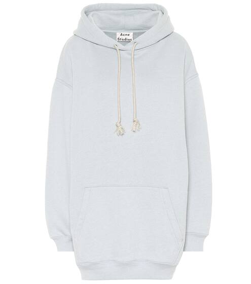 Logo cotton-blend jersey hoodie | Acne Studios