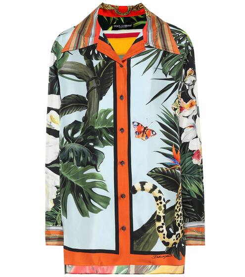 Bedruckte Bluse aus Seide | Dolce & Gabbana