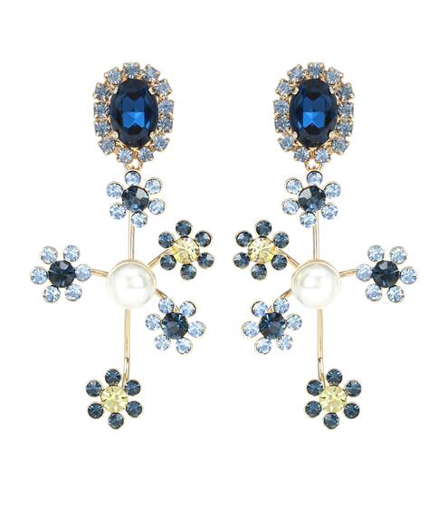 أقراط مزينة بالكريستال | Erdem