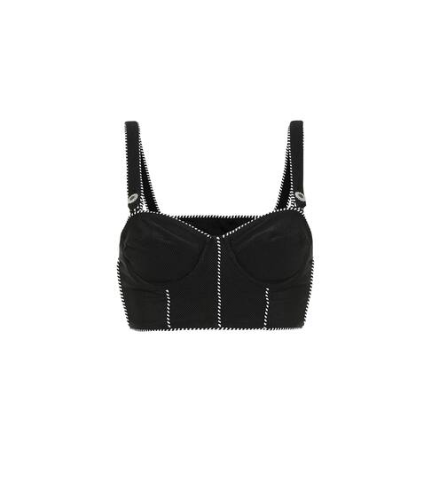 Luxe Piped bustier bikini top | Jonathan Simkhai