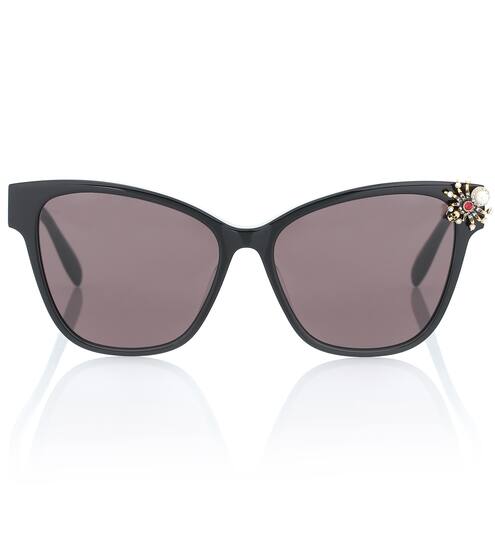 Spider embellished cat-eye sunglasses | Alexander McQueen