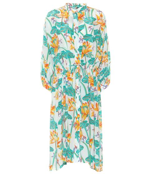 Paula's Ibiza printed silk shirt dress | Loewe