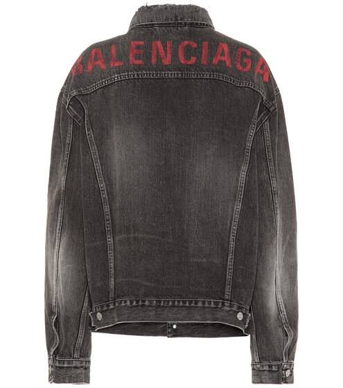 Logo oversized denim jacket | Balenciaga