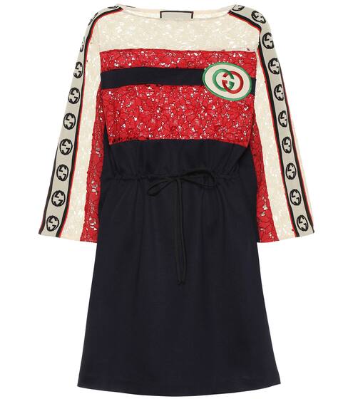 Cotton-blend lace minidress | Gucci