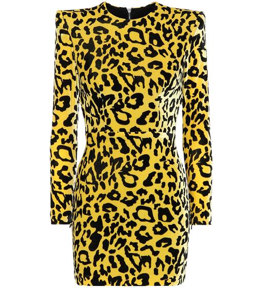 Jax leopard-print velvet minidress | Alex Perry