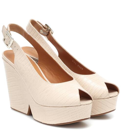 حصرياً لدى Mytherea - صندل بلاتفورم من الجلد Dylan | Clergerie