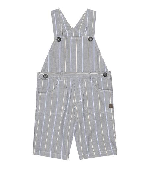 Baby striped stretch-cotton overalls | Tartine et Chocolat