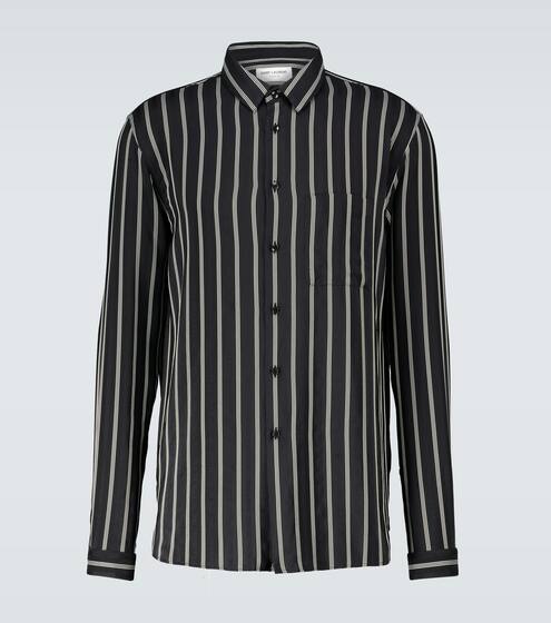 Gestreiftes Hemd aus Seide | Saint Laurent