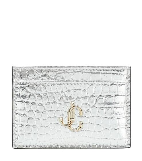 Umika snake-effect leather card case | Jimmy Choo