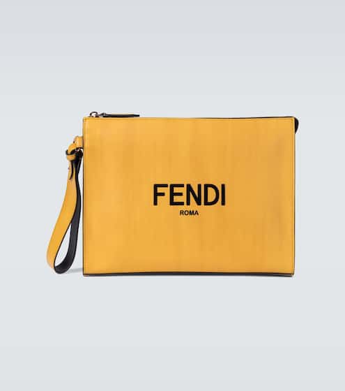 حقيبة باوتش من الجلد مع لوغو | Fendi