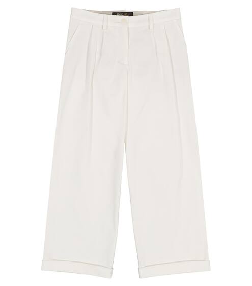 Annika gabardine tapered pants | Loro Piana Kids