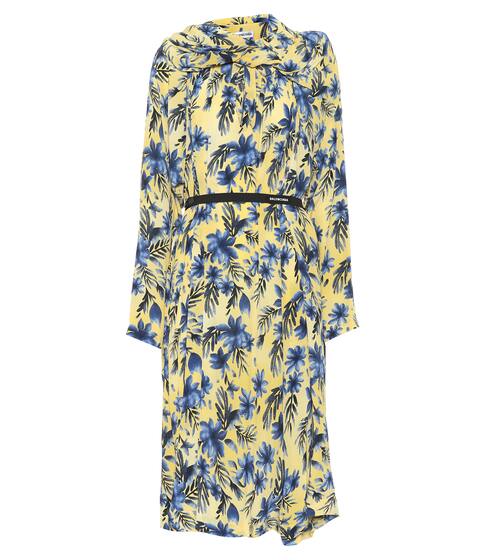Floral silk dress | Balenciaga