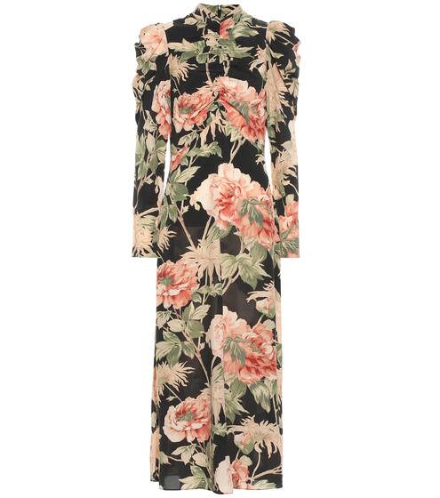 Espionage floral stretch-silk dress | Zimmermann